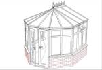 Victorian Conservatory with Dwarf Wall